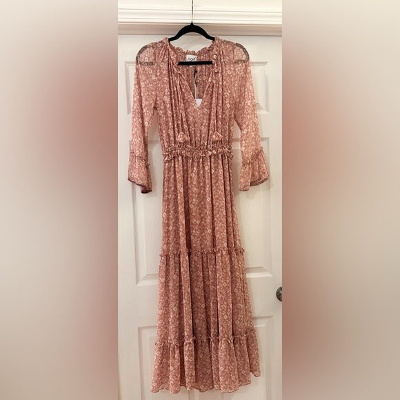 NWT MISA LOS Angeles Lucinda Dress in Pink Floral Boho Sz Small - Picture 4 of 9